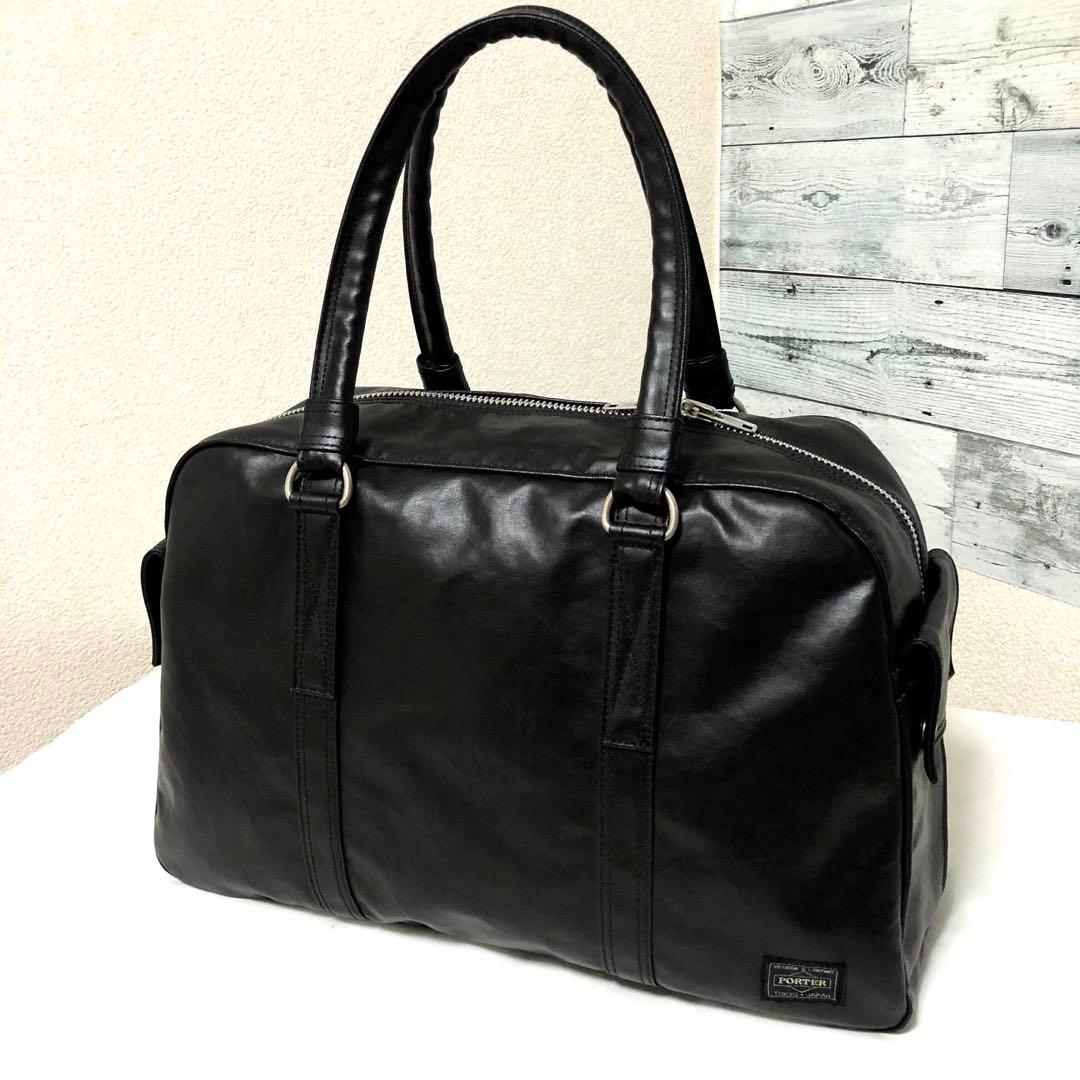 未使用級✨現行タグ ポーターフリースタイル ボストンバッグ黒 大容量 吉田カバン