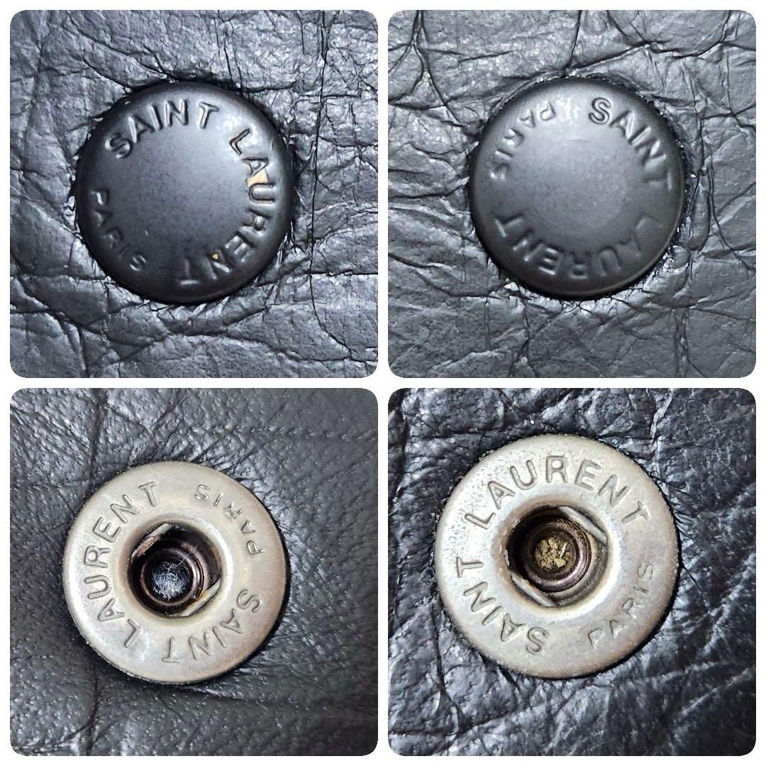 ✨希少　付属品完備✨サンローラン　長財布　チェーンウォレット　クロコ　カサンドラ