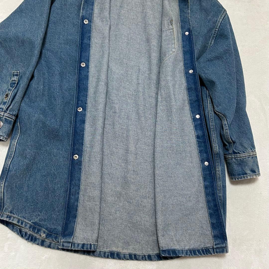 【極美品】プラダ デニムシャツ　オーバーサイズ　36 S