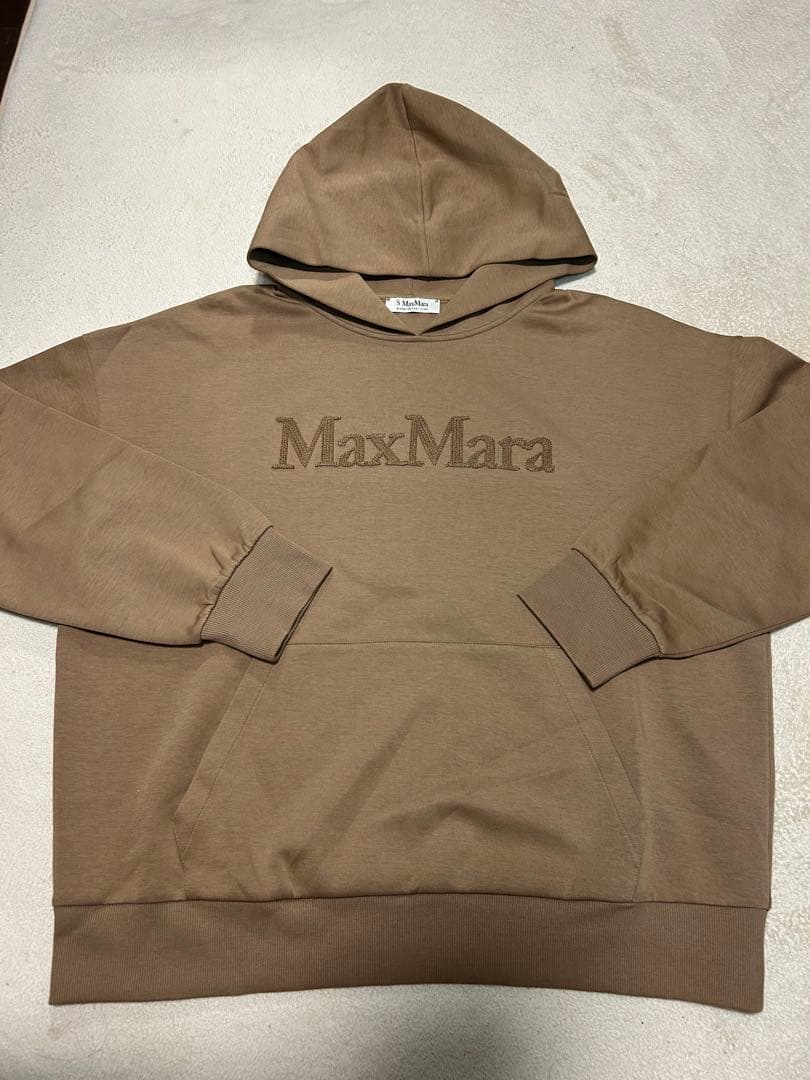 Max Mara ヴィズィエラ　コットンジャージーフーディ　キャメル