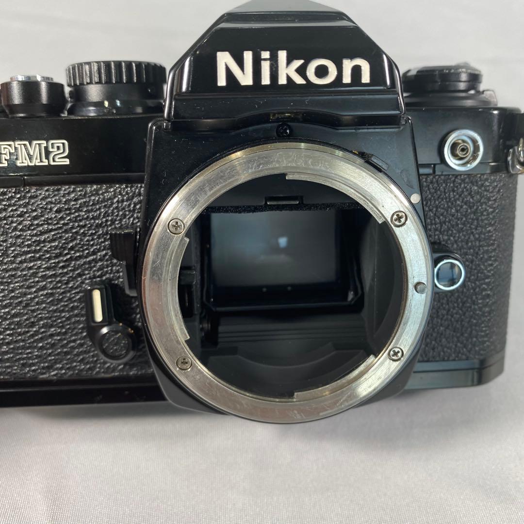 【動作OK】 Nikon ニコン New FM2 一眼レフ フィルムカメラ 黒