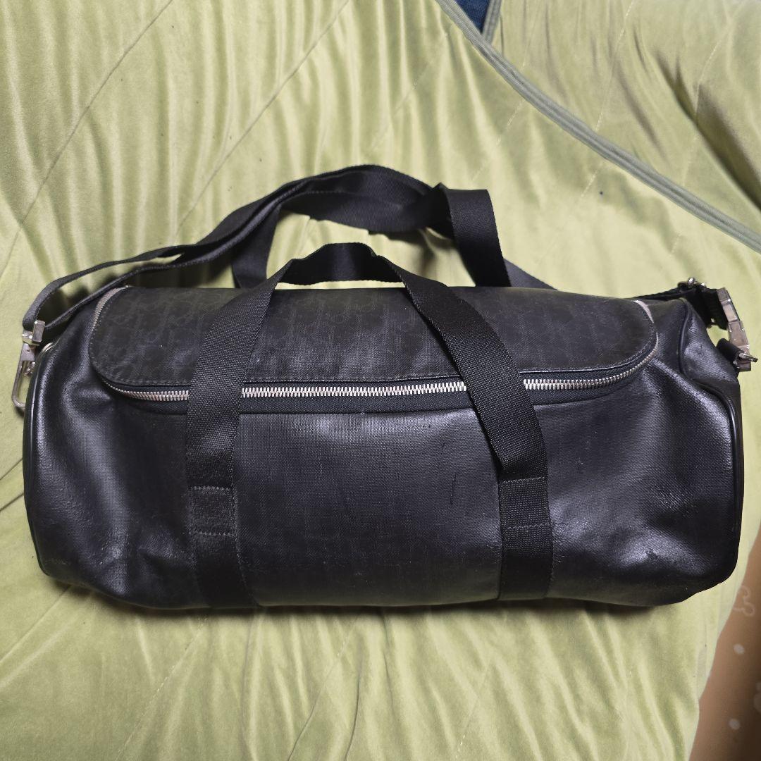 ディオールオム レザー ドラムバッグ