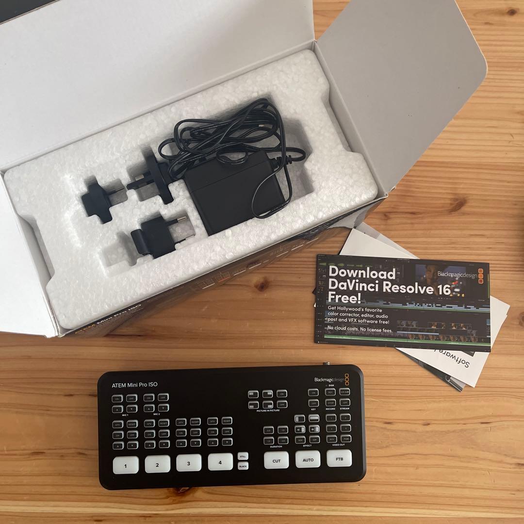 Blackmagic ATEM Mini Pro ISO 配信スイッチャー｜美品