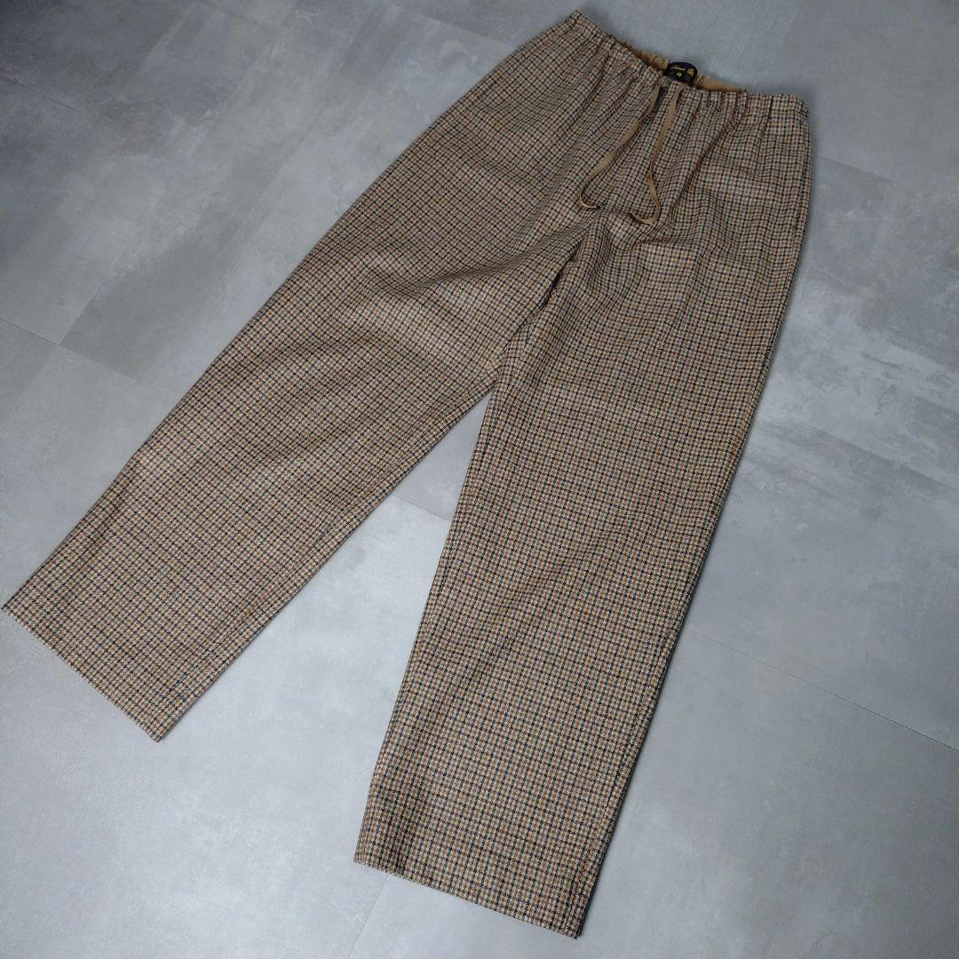 Drawer　WINTER2 ウールチェックドロストパンツ