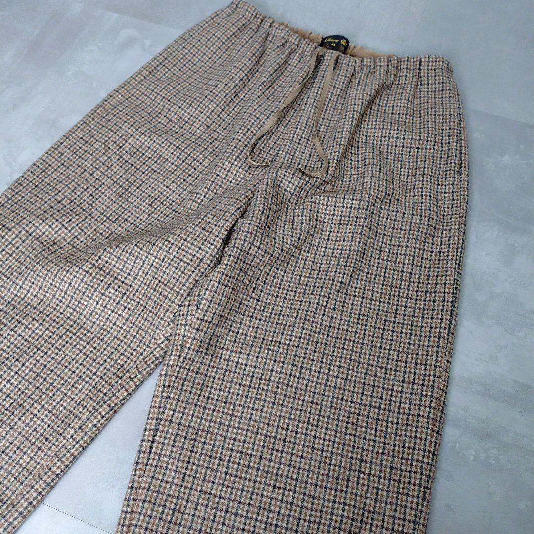Drawer　WINTER2 ウールチェックドロストパンツ