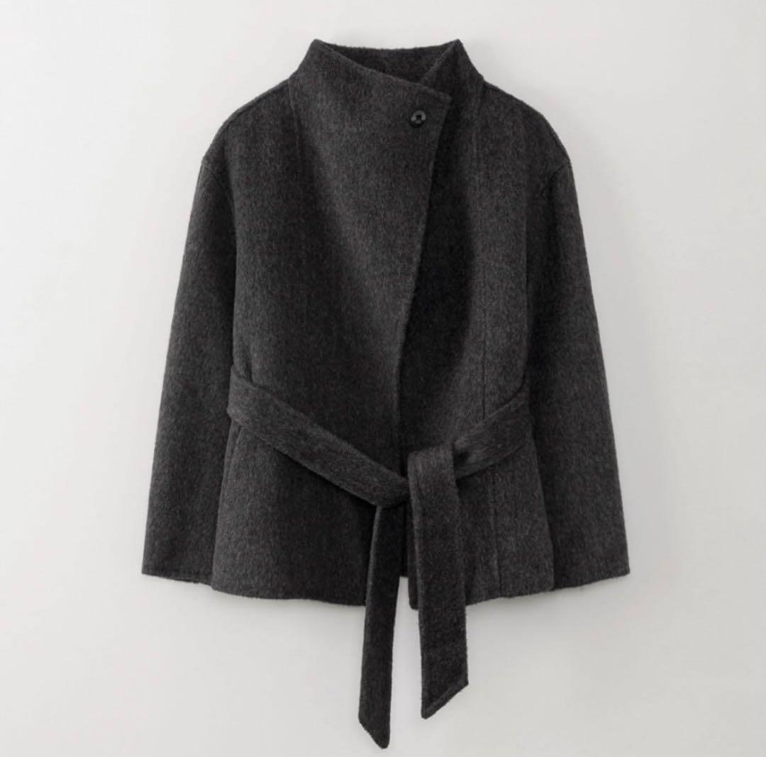 ジャケット・アウター Ohotoro Ecru Half Coat charcoal