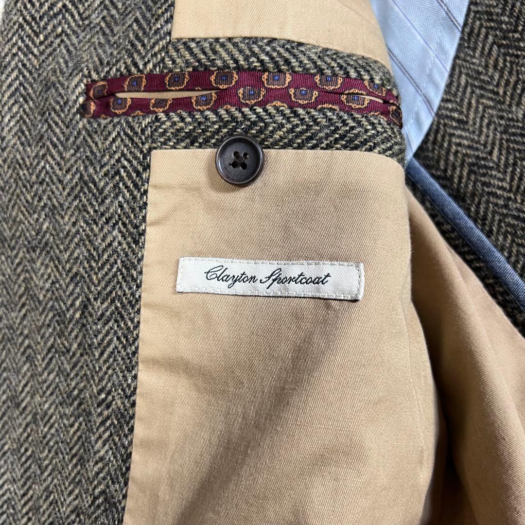 【MOON生地】 J.CREW テーラードジャケット ツイード ヘリンボーン