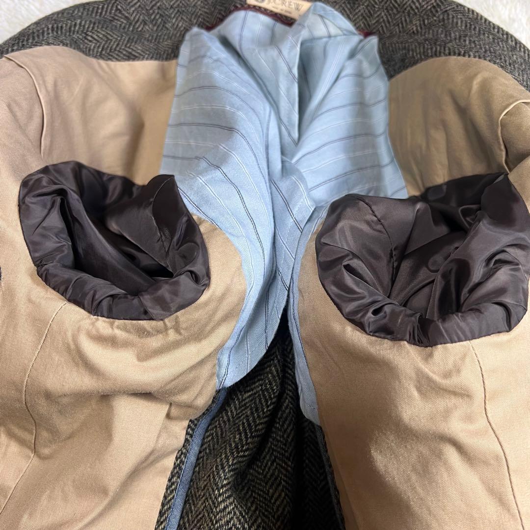 【MOON生地】 J.CREW テーラードジャケット ツイード ヘリンボーン