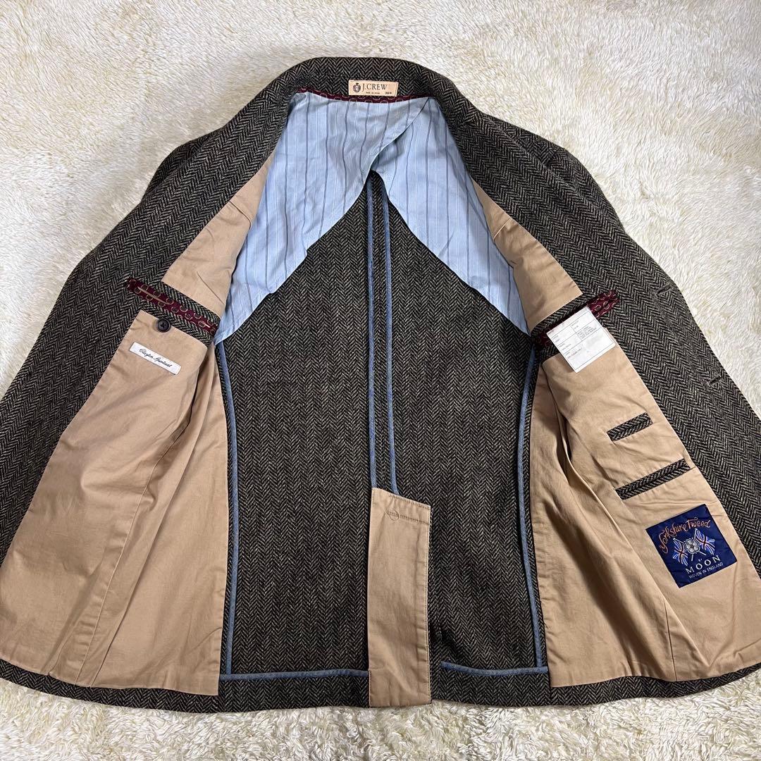【MOON生地】 J.CREW テーラードジャケット ツイード ヘリンボーン