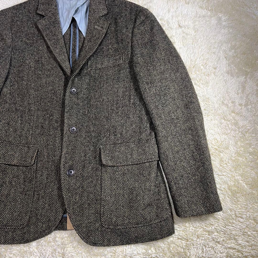 【MOON生地】 J.CREW テーラードジャケット ツイード ヘリンボーン