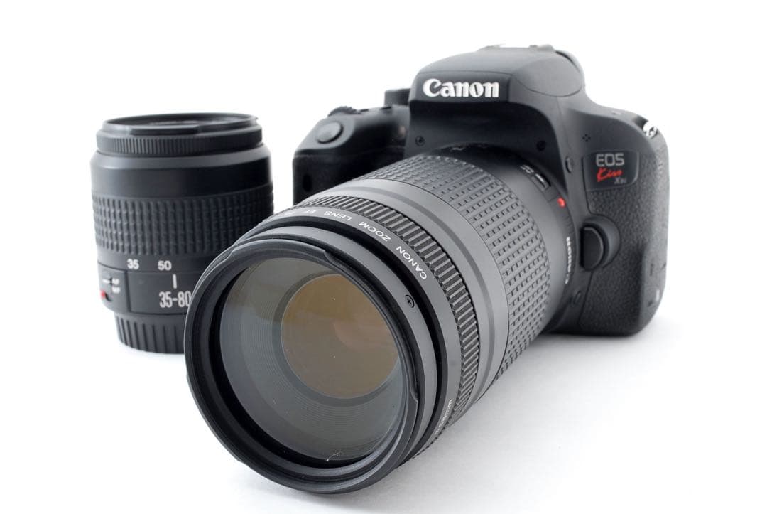 保証付　キャノン canon kiss x9i標準＆望遠ダブルレンズセット