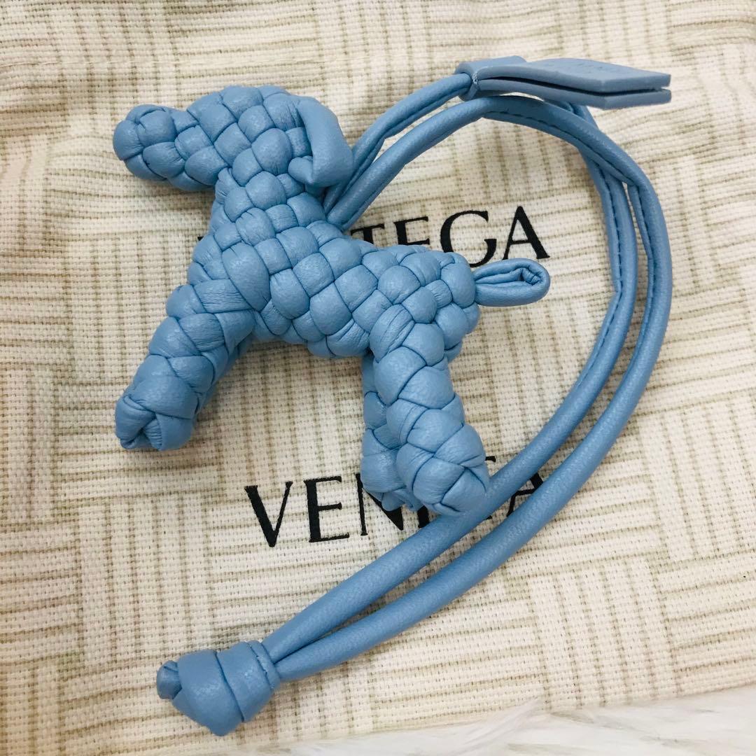 BOTTEGA VENETA ドッグチャーム レザー キーホルダー