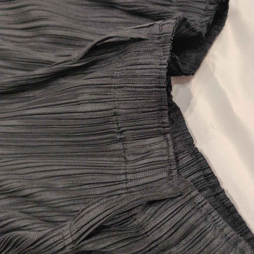 プリーツプリーズ ♥中古品 黒 ガウチョパンツ