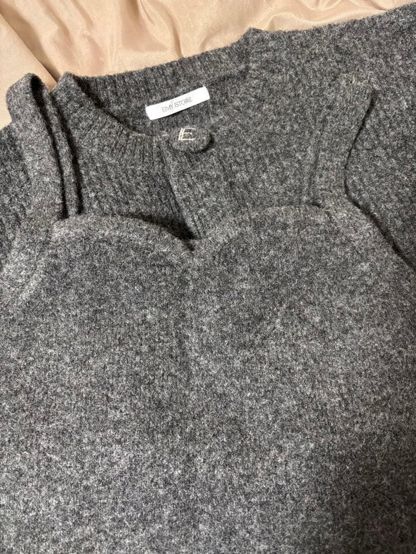 EIMY ISTOIRE ロゴボタンニットセットワンピース