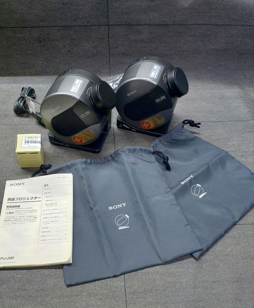 SONY液晶プロジェクターCPJ-200 セットアタッシュケース付 OD112