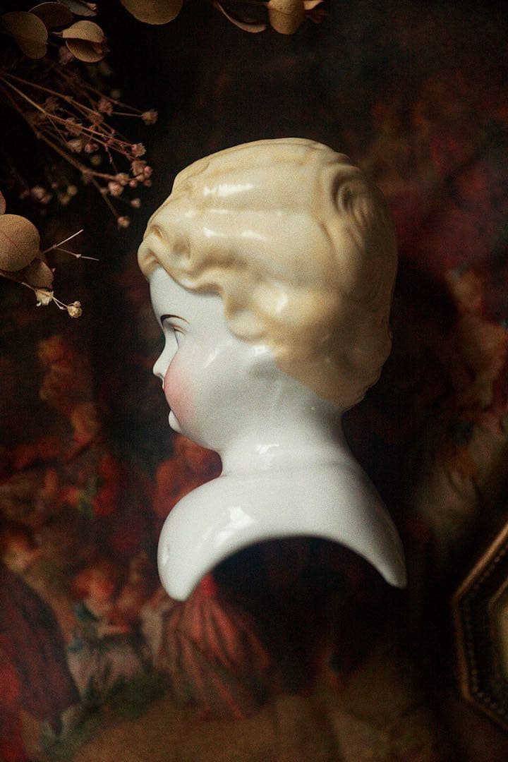 アンティーク チャイナヘッドドール ビスクドール ショルダーヘッド