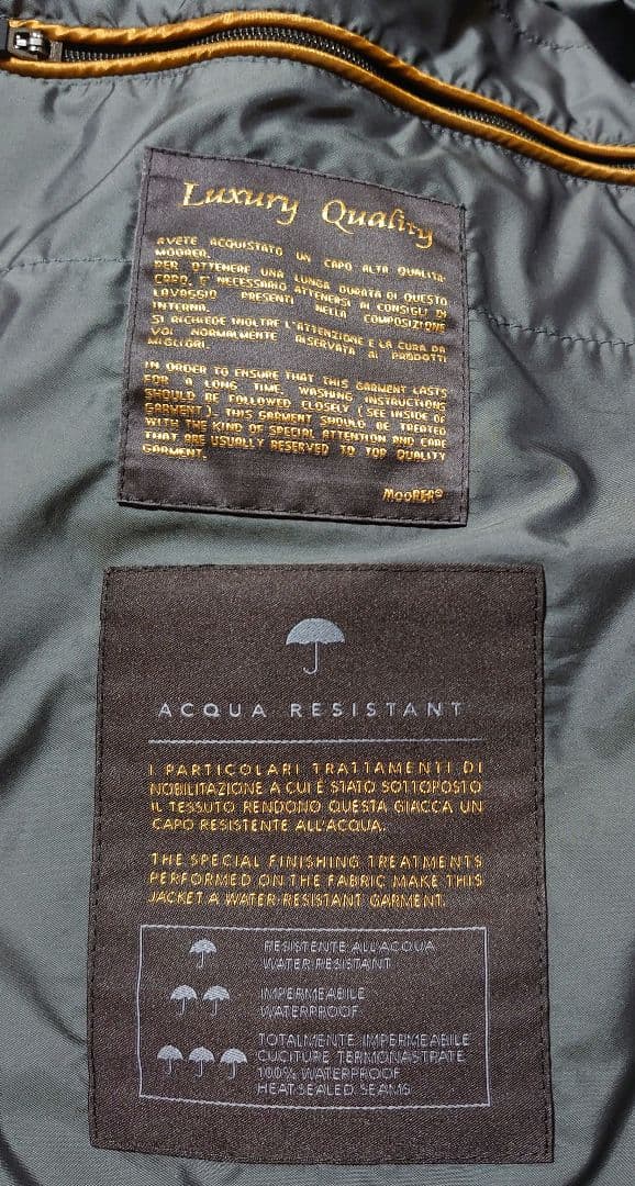 ムーレー MOORER GRIMA-SH 黒 50 ダウン ジャケット