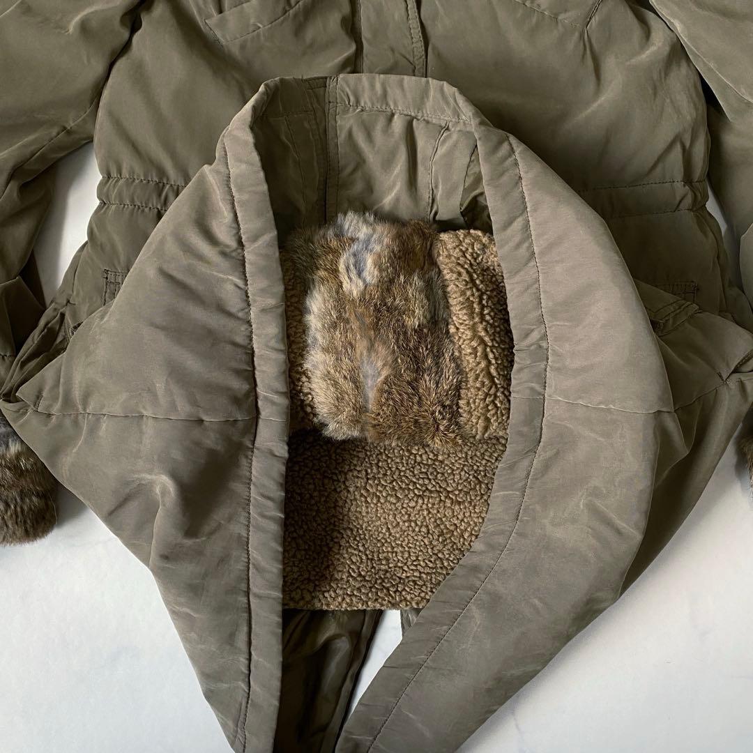 y2k 00s archive グランジ リアルファーモッズコート 平成ギャル