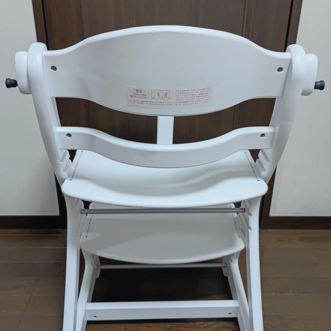 yamatoya 大和屋 すくすくチェアプラス テーブル＆ガード付 ホワイト