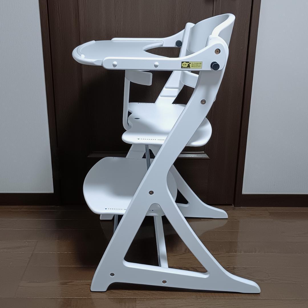 yamatoya 大和屋 すくすくチェアプラス テーブル＆ガード付 ホワイト