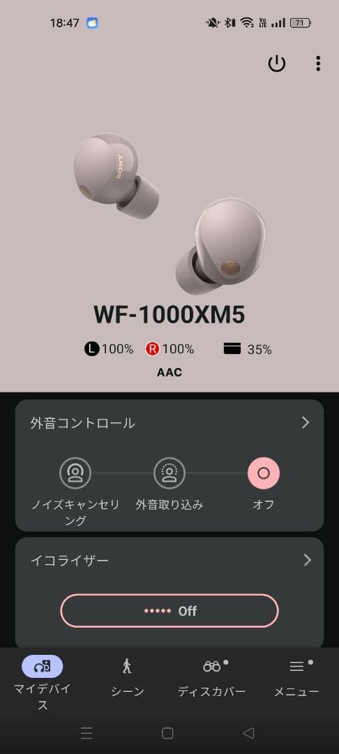 【極美品】SONY ワイヤレスイヤホン WF-1000XM5 スモーキーピンク