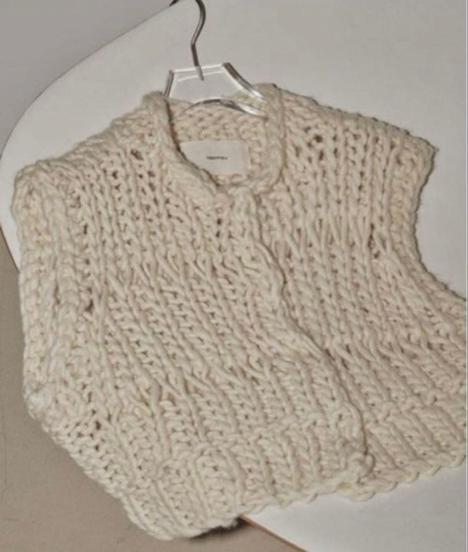 【todayful】トゥディフル Chunky Hand Knitvest