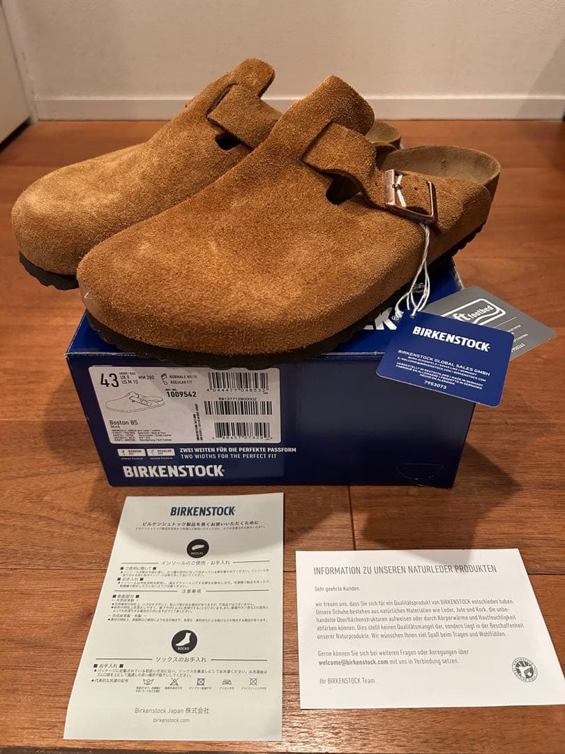 国内正規品BIRKENSTOCK BOSTON MINKスエード 43