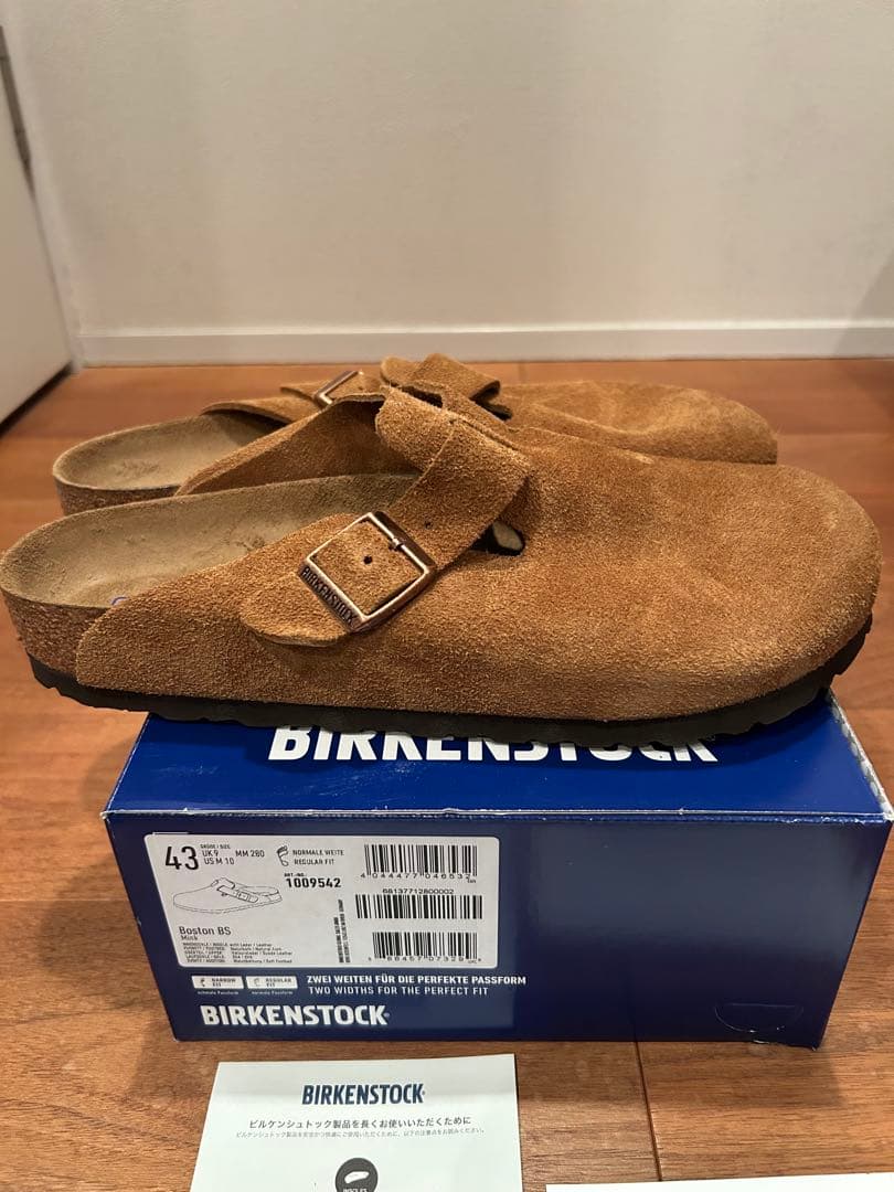 国内正規品BIRKENSTOCK BOSTON MINKスエード 43