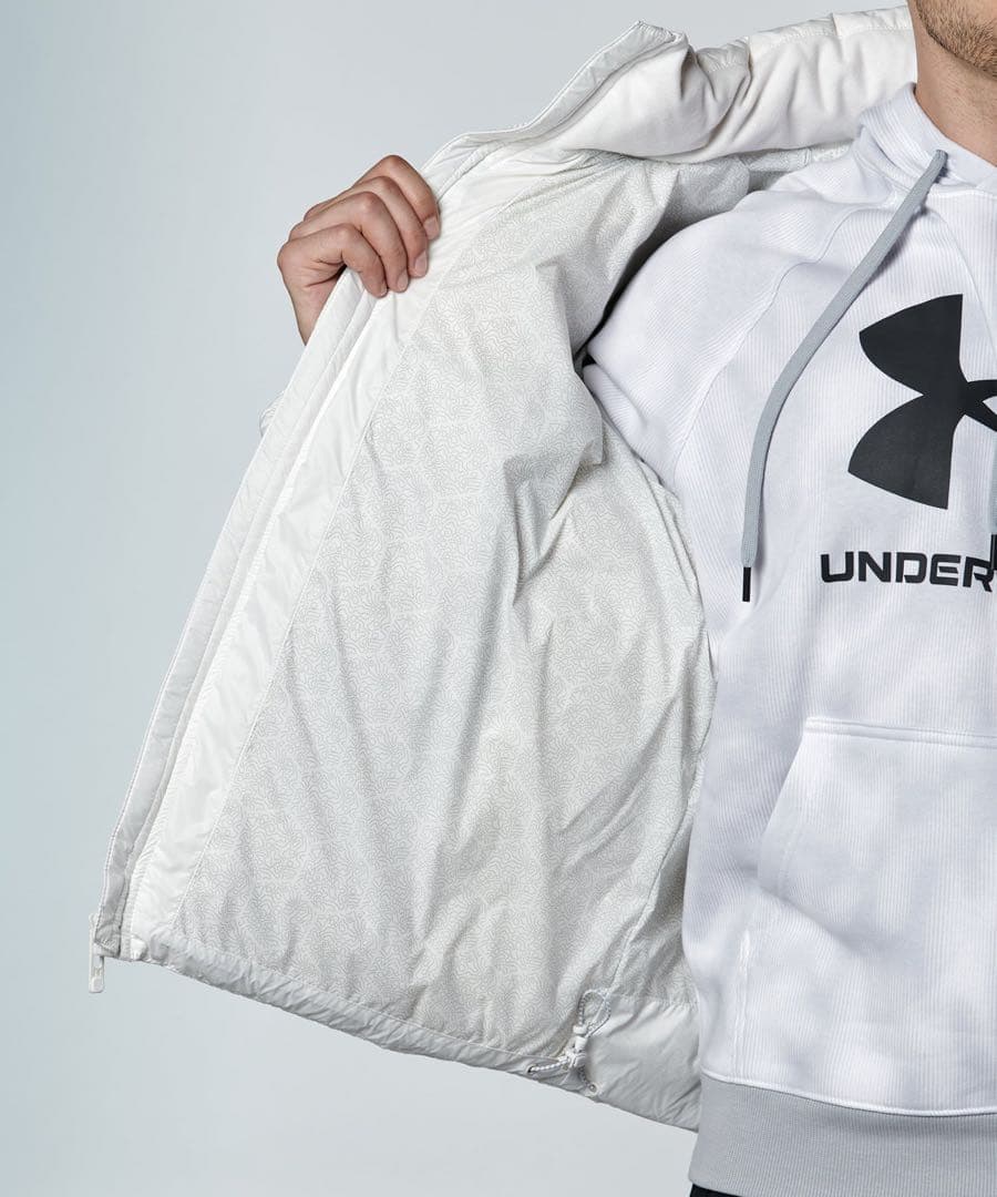 みろく品　UAコールドギアインフラレッド ダウン パッファージャケットトレ