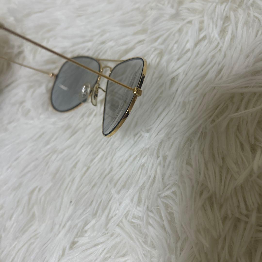 【美品】B&L RAYBAN AVIATOR 58□14 USA ゴールド