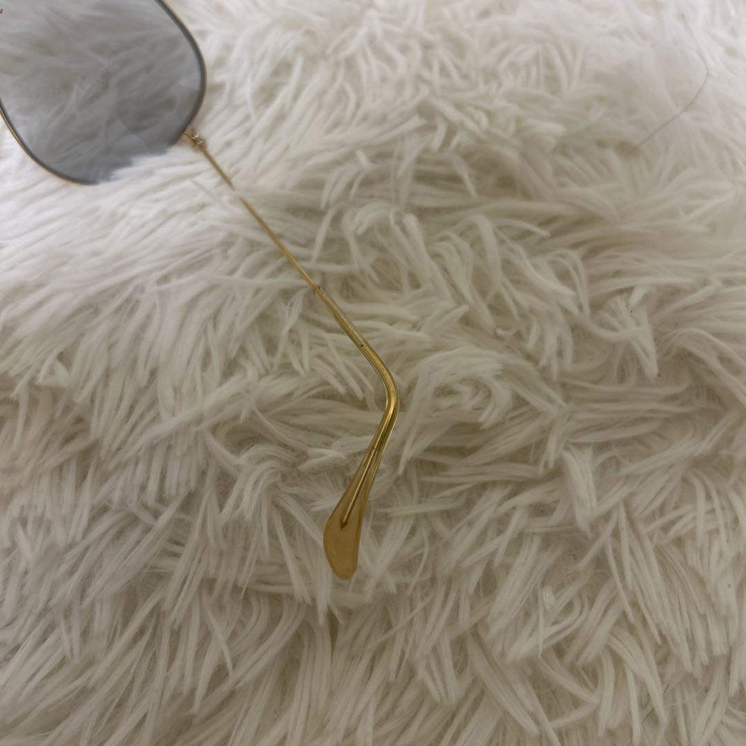 【美品】B&L RAYBAN AVIATOR 58□14 USA ゴールド