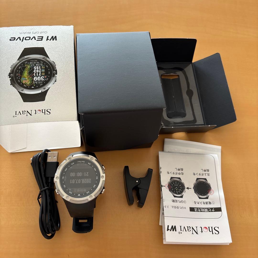 し*4様 ShotNavi W1 Evolve ゴルフGPSウォッチ　美品