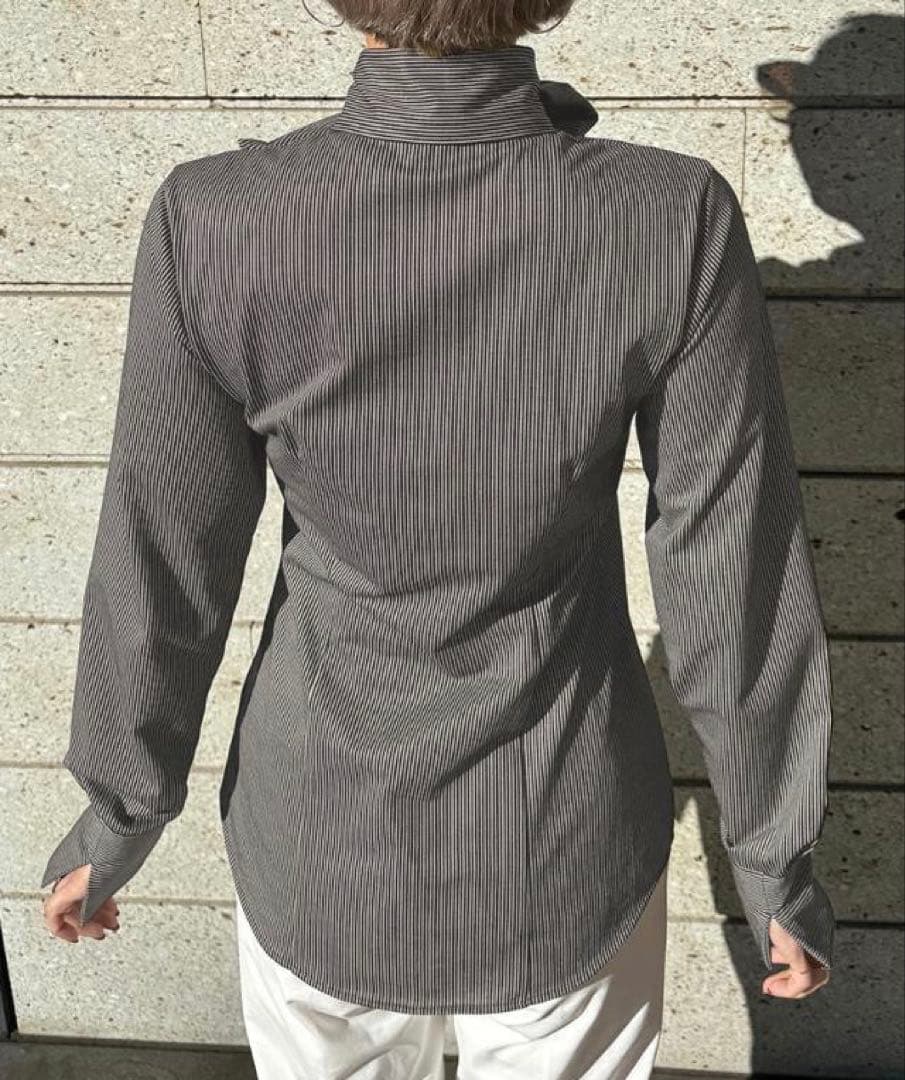 JENNE ジェンヌ　日本製ブラウス見えカットソー リボン