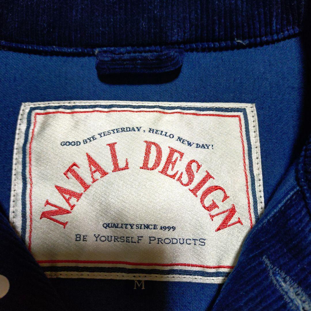 NATAL DESIGN コーデュロイカバーオール M ネイビー