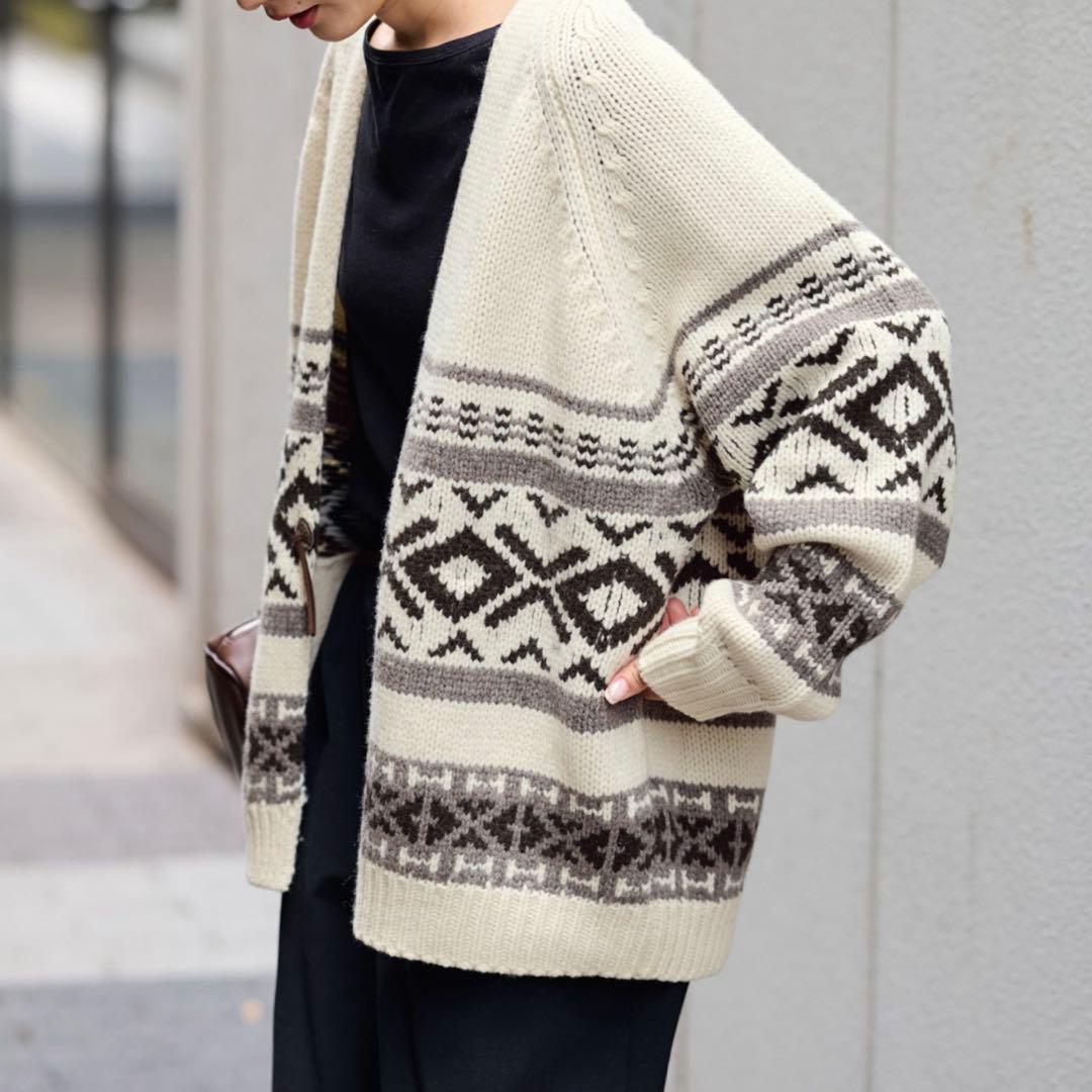 25AW✨ FRAMeWORK ジャガードカーディガン　フレームワーク