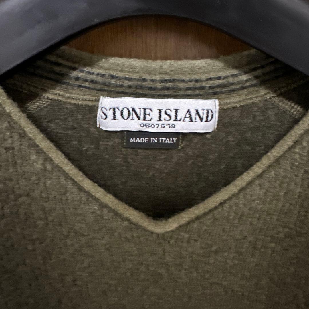 Stone  Vネックウールニット 05AW