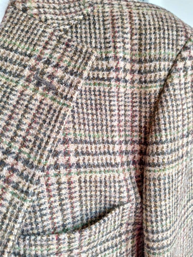 ジェイプレス Harris Tweed チェック柄 テーラードジャケット