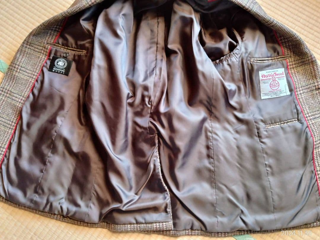 ジェイプレス Harris Tweed チェック柄 テーラードジャケット