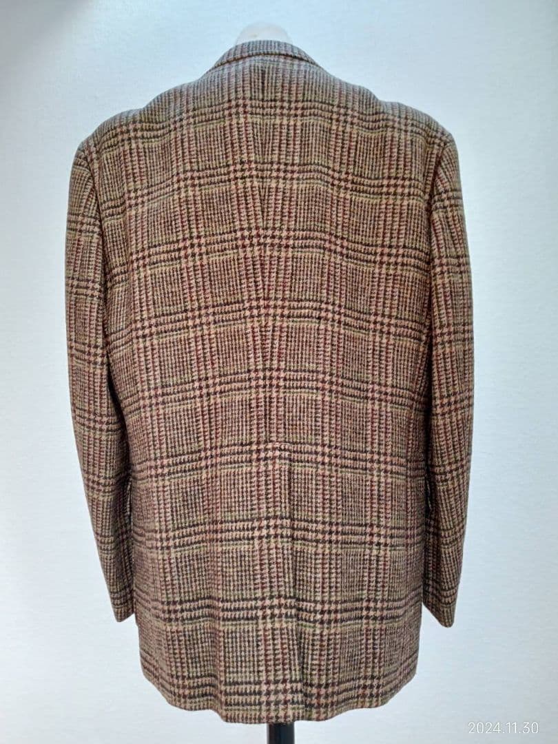 ジェイプレス Harris Tweed チェック柄 テーラードジャケット