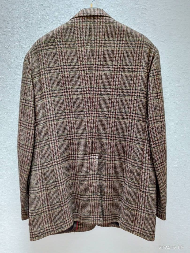 ジェイプレス Harris Tweed チェック柄 テーラードジャケット