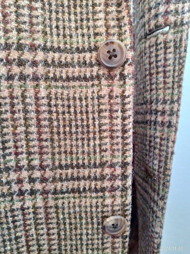 ジェイプレス Harris Tweed チェック柄 テーラードジャケット