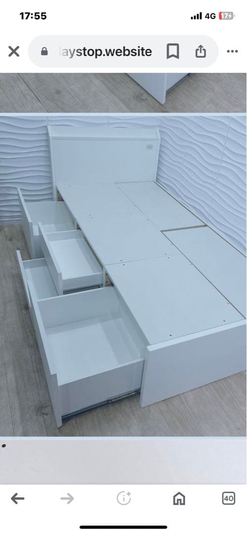 【引取限定】ベットフレーム　シングル引出し　　ニトリ　葛飾区