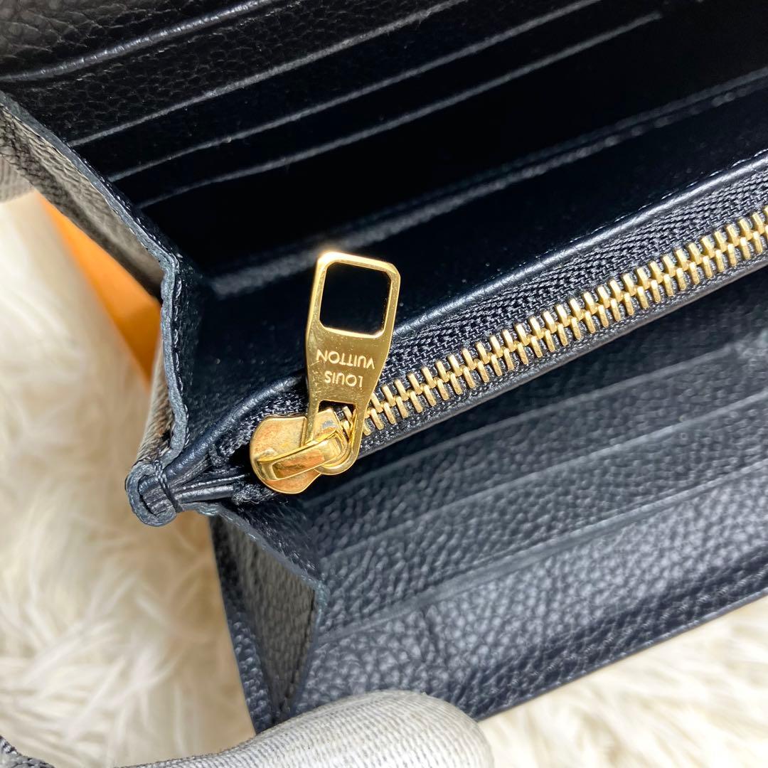 【良品】ルイヴィトン アンプラント ポルトフォイユサラモノグラム ノアール