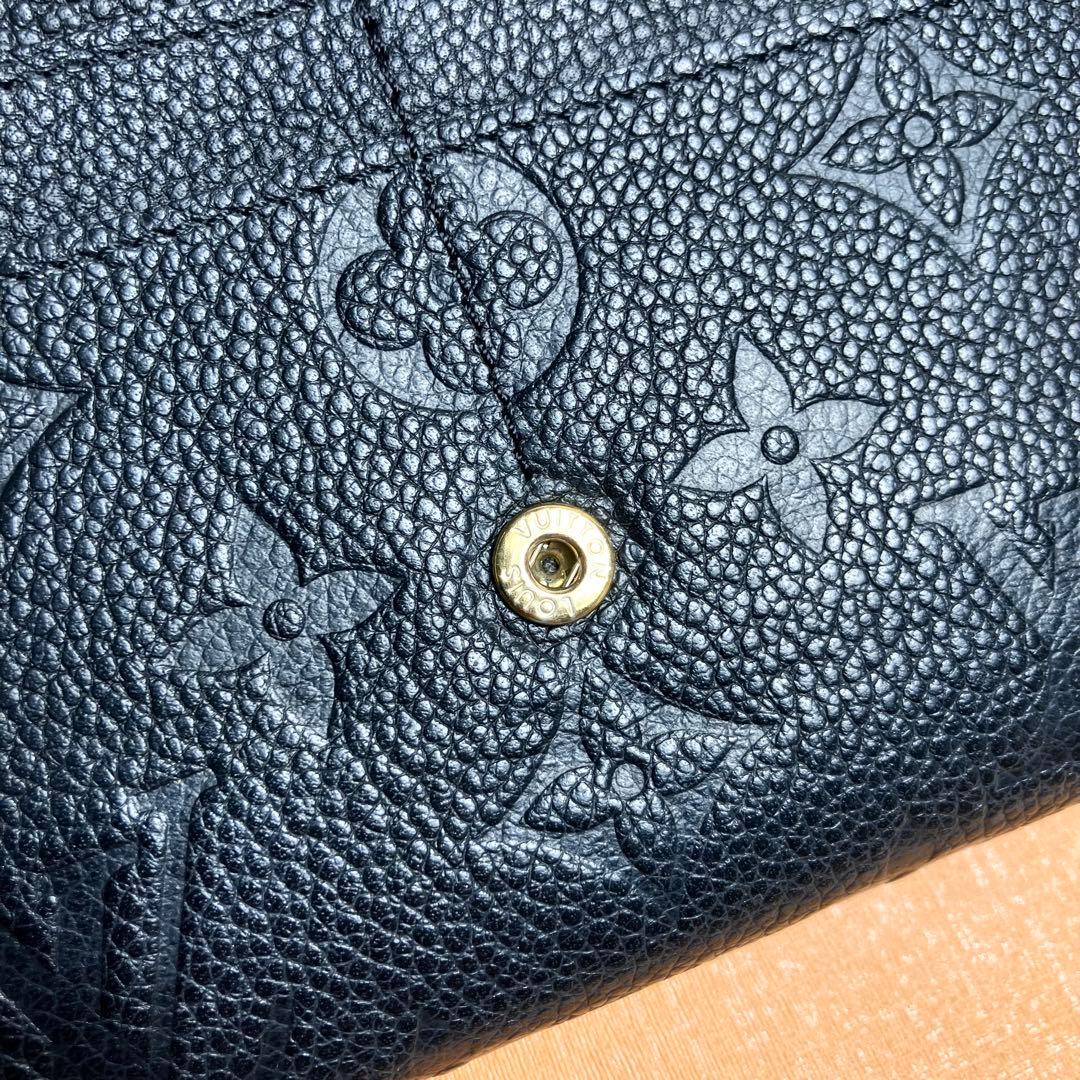 【良品】ルイヴィトン アンプラント ポルトフォイユサラモノグラム ノアール