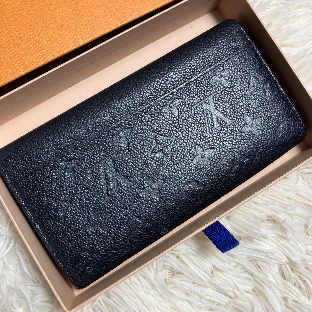 【良品】ルイヴィトン アンプラント ポルトフォイユサラモノグラム ノアール