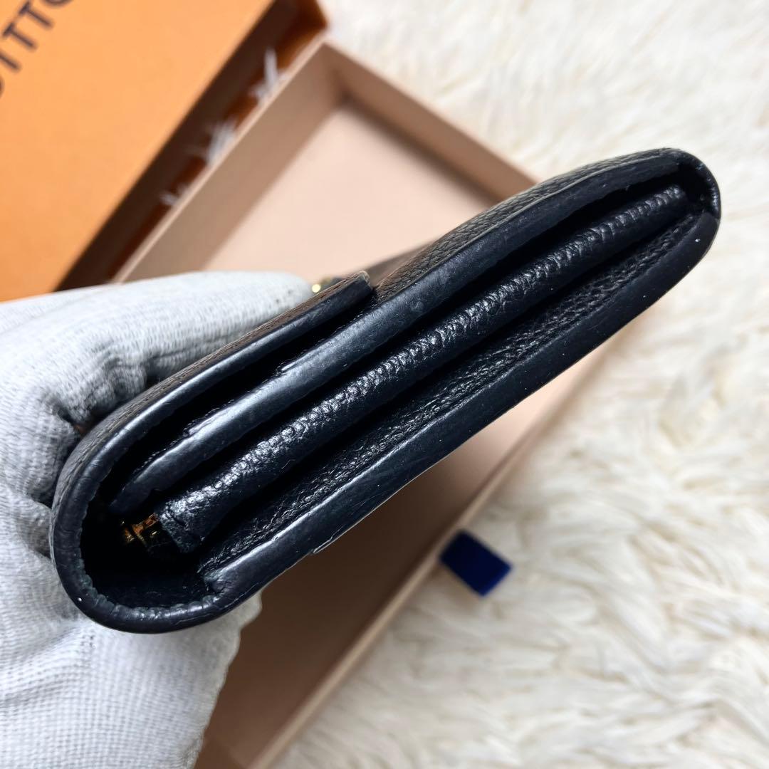 【良品】ルイヴィトン アンプラント ポルトフォイユサラモノグラム ノアール