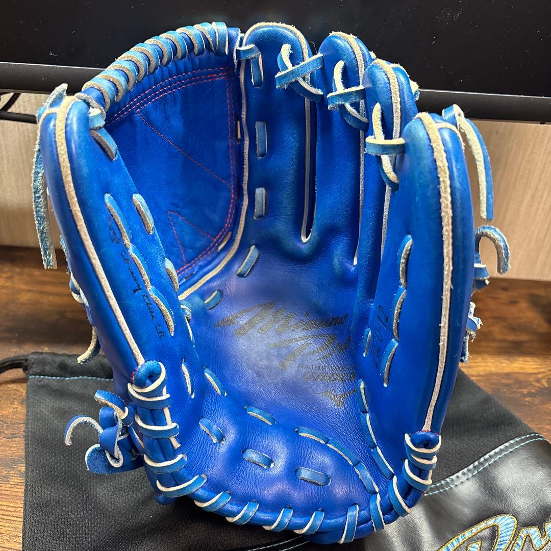 ミズノ 軟式グローブ 青