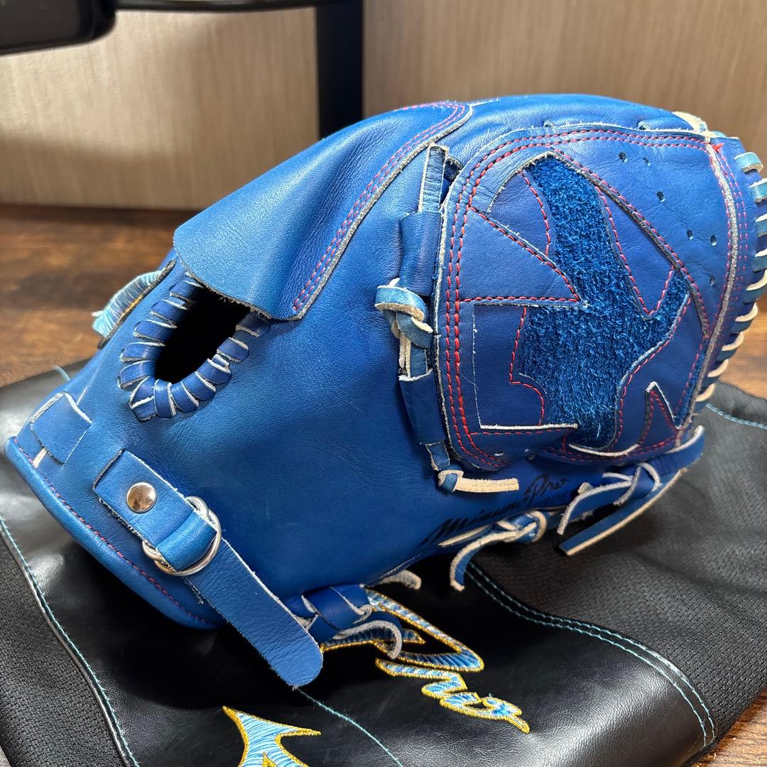 ミズノ 軟式グローブ 青