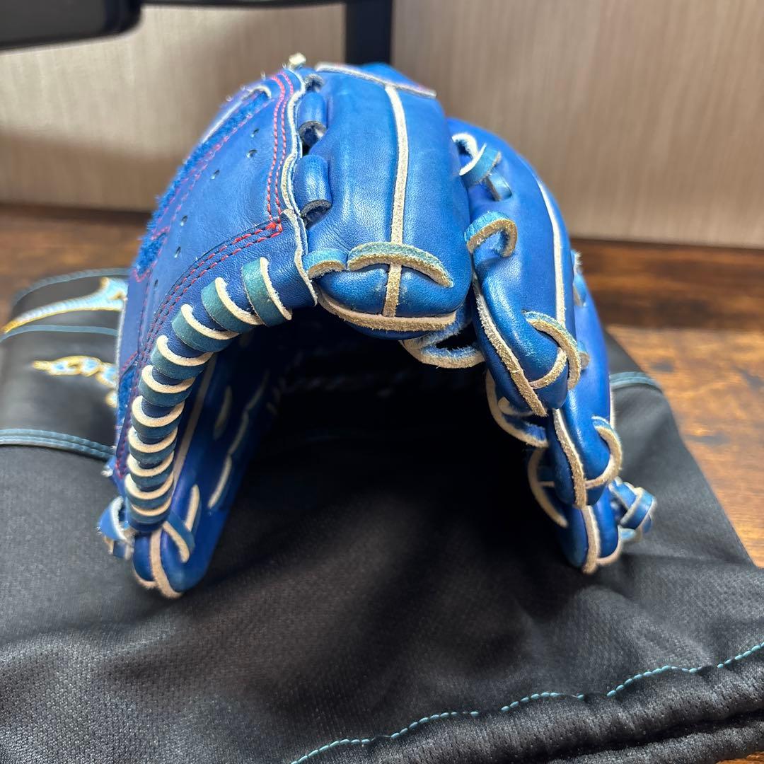 ミズノ 軟式グローブ 青