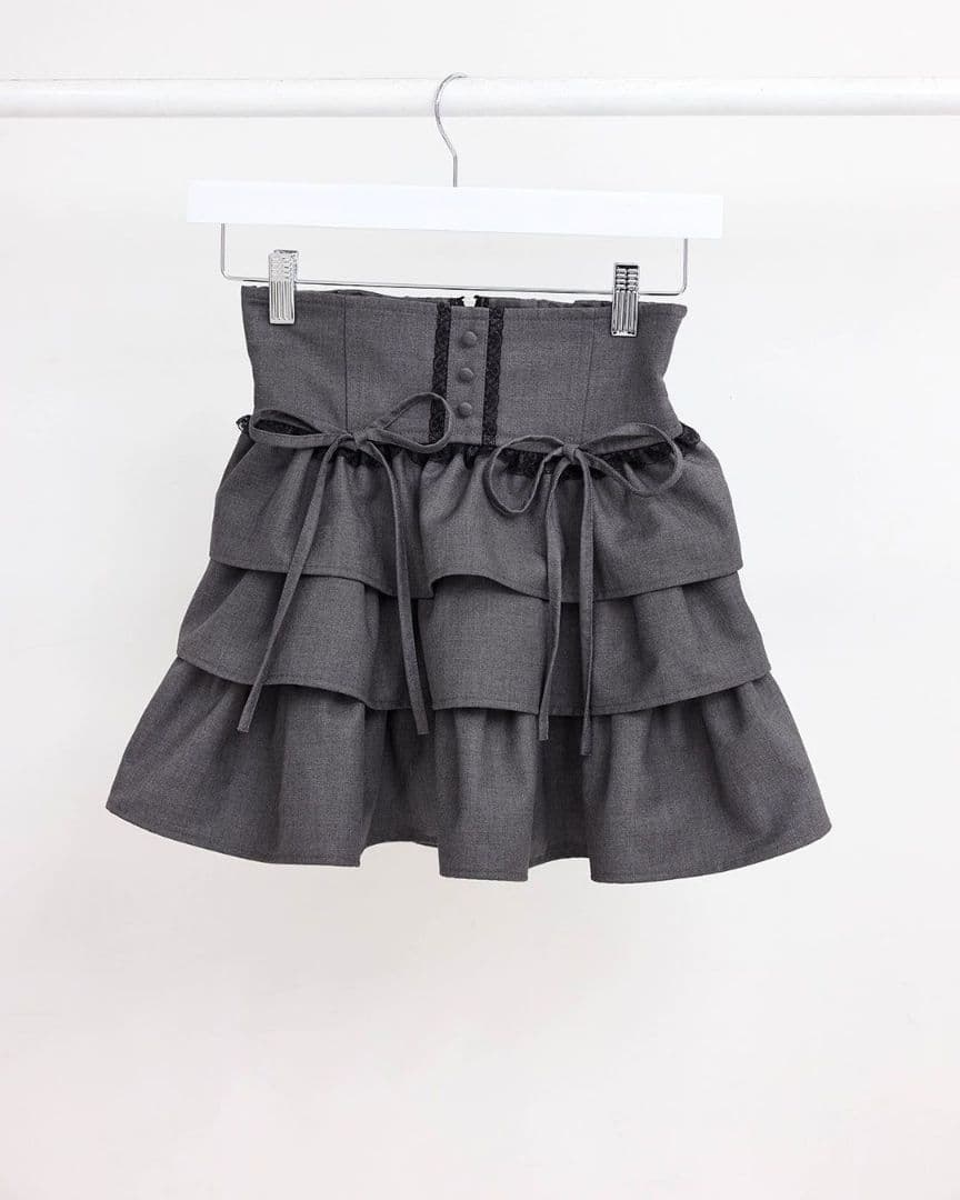 希少レア ミシェルマカロン ティアードフリルスカート新品未使用未開封XSサイズ